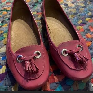 Cute glossy Alex Marie brand  pink flats shoes